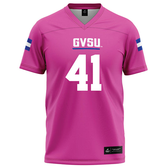 Grand Valley - NCAA Football : Abe Swanson - Pink Football Jersey-0