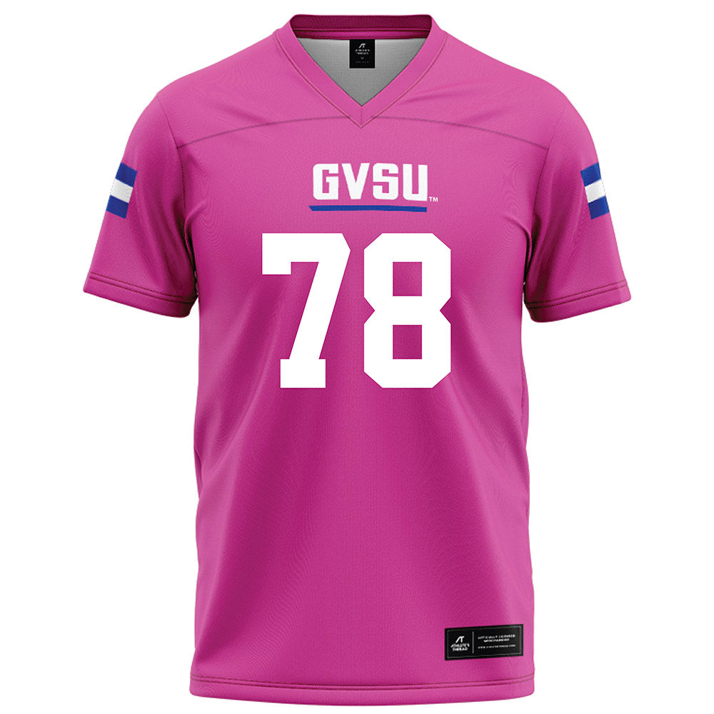 Grand Valley - NCAA Football : Jibriel Conde - Pink Football Jersey-0