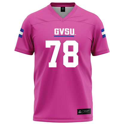 Grand Valley - NCAA Football : Jibriel Conde - Pink Football Jersey-0