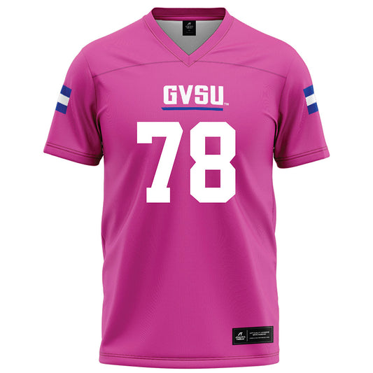 Grand Valley - NCAA Football : Jibriel Conde - Pink Football Jersey-0