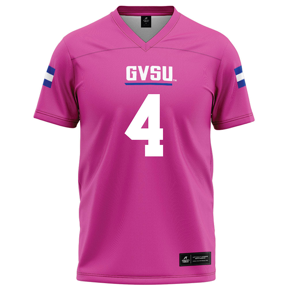 Grand Valley - NCAA Football : Darrell Johnson - Pink Football Jersey-0