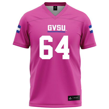 Grand Valley - NCAA Football : Brett Weaver - Pink Football Jersey-0
