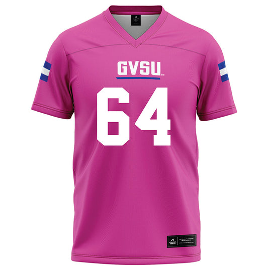 Grand Valley - NCAA Football : Brett Weaver - Pink Football Jersey-0