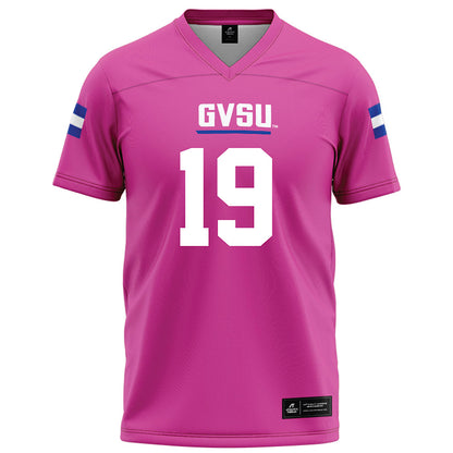 Grand Valley - NCAA Football : Paschal Jolman - Pink Football Jersey-0