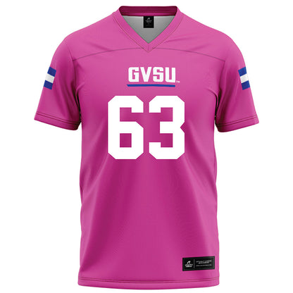 Grand Valley - NCAA Football : Breon Key - Pink Football Jersey-0