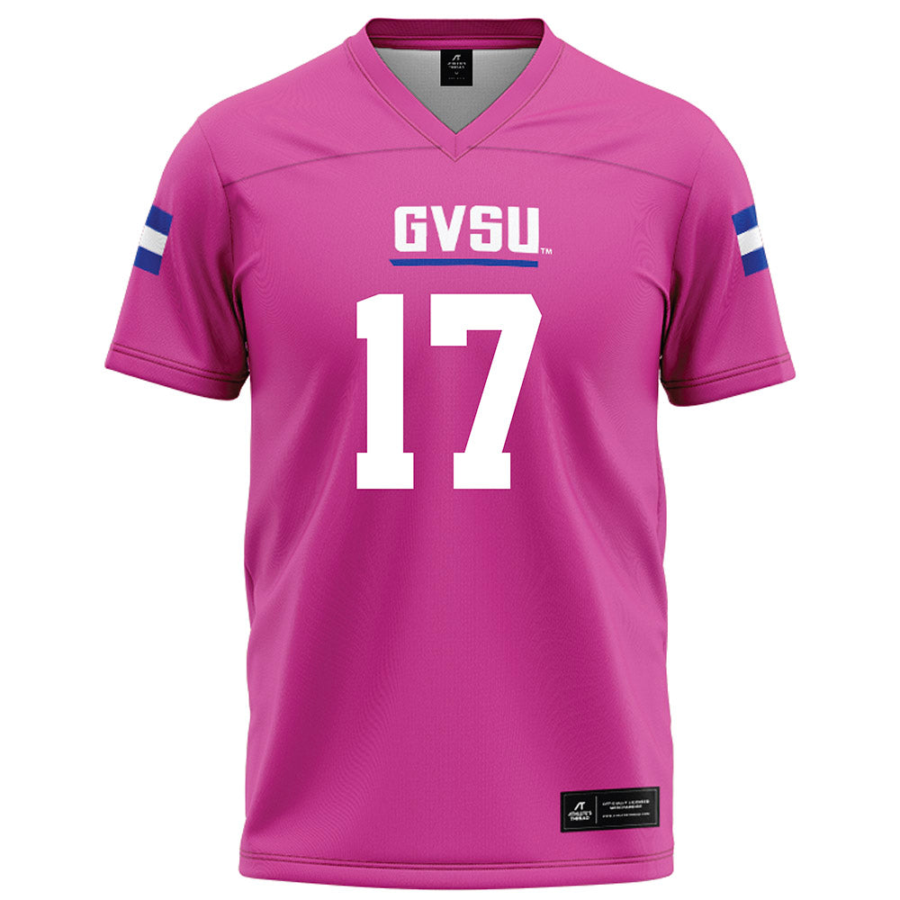 Grand Valley - NCAA Football : Kenyon Owens - Pink Football Jersey-0