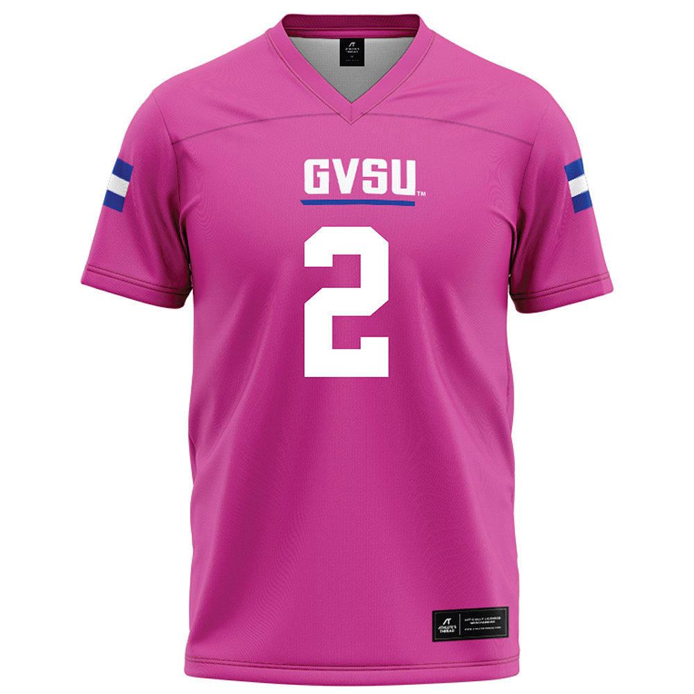 Grand Valley - NCAA Football : Josh Anderson - Pink Football Jersey-0