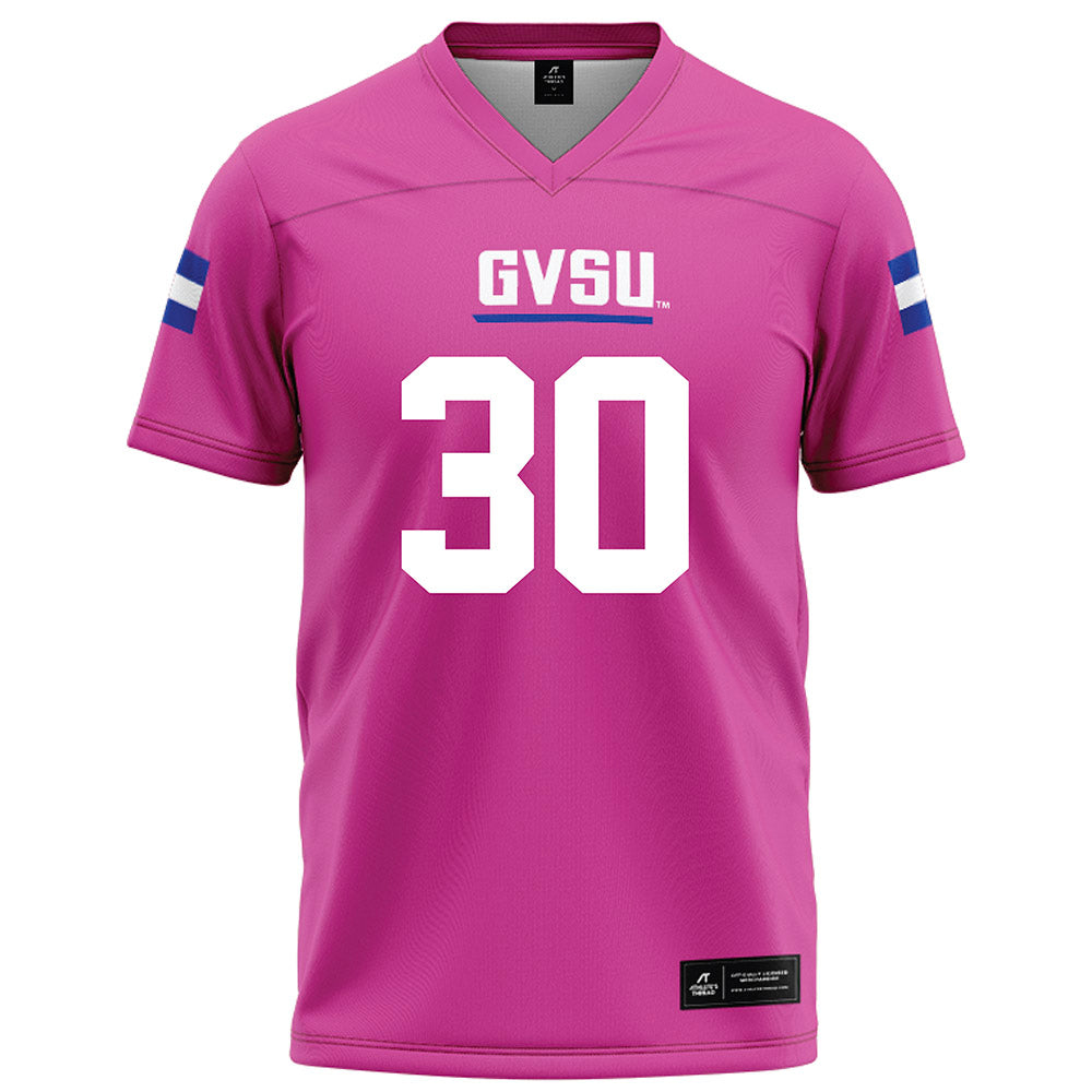 Grand Valley - NCAA Football : Derrick Woods Jr. - Pink Football Jersey-0