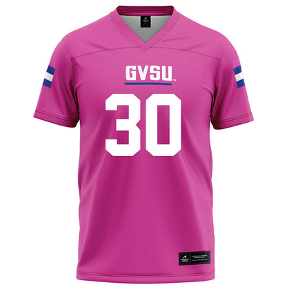 Grand Valley - NCAA Football : Derrick Woods Jr. - Pink Football Jersey-0