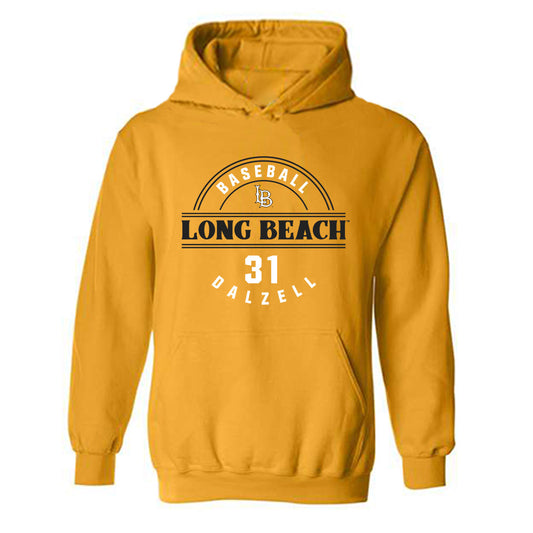 LBSU - NCAA Baseball : Tristan Dalzell - Classic Fashion Shersey Hooded Sweatshirt-0