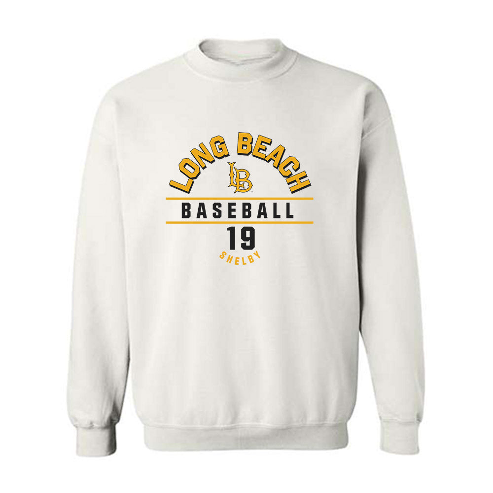 LBSU - NCAA Baseball : Hogan Shelby - Classic Fashion Shersey Crewneck Sweatshirt-0