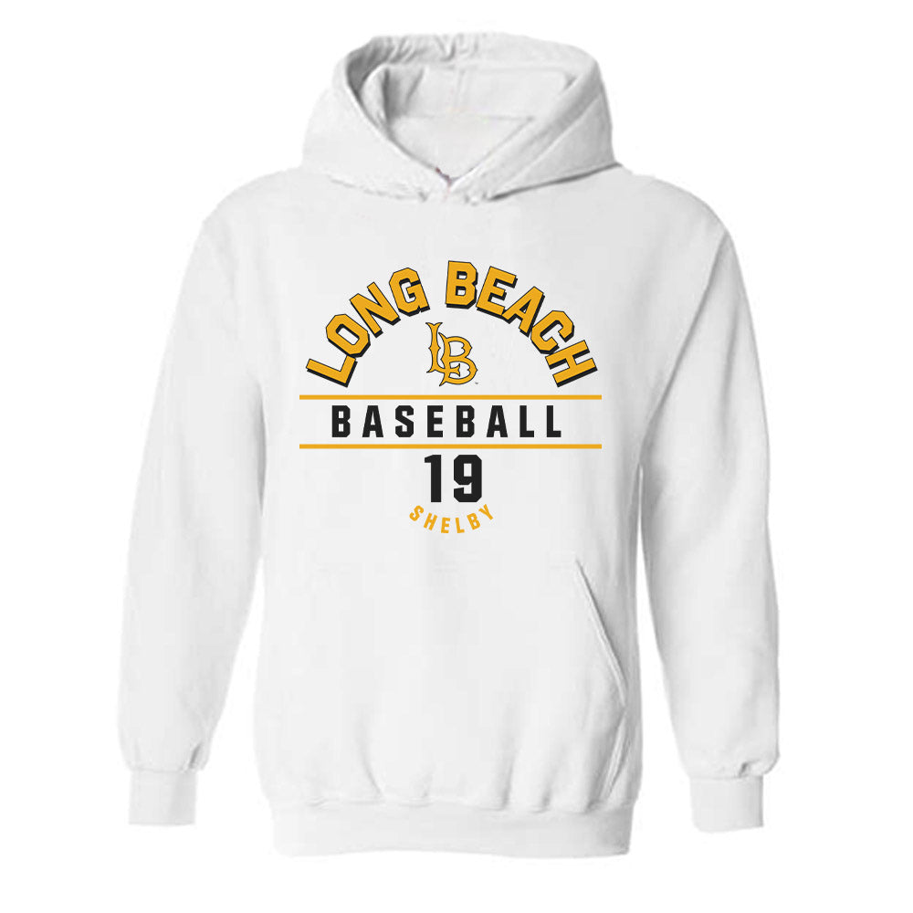 LBSU - NCAA Baseball : Hogan Shelby - Classic Fashion Shersey Hooded Sweatshirt-0
