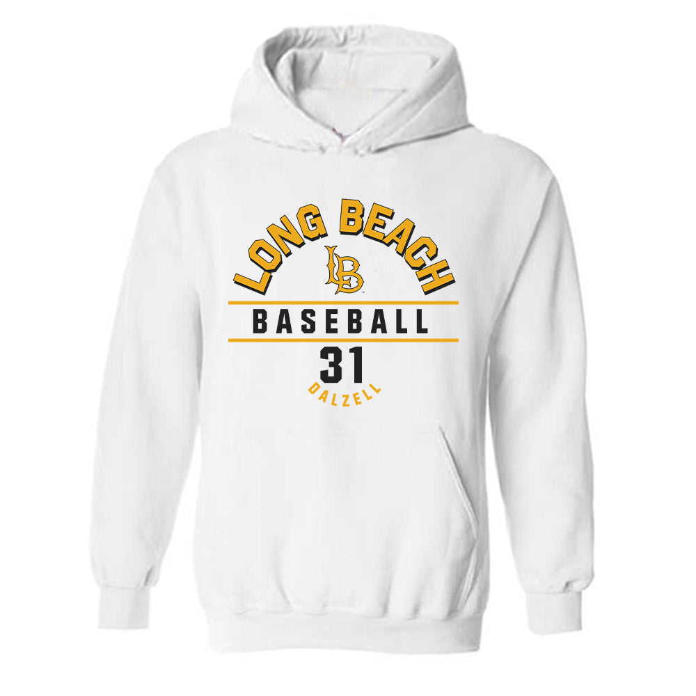 LBSU - NCAA Baseball : Tristan Dalzell - Classic Fashion Shersey Hooded Sweatshirt-0