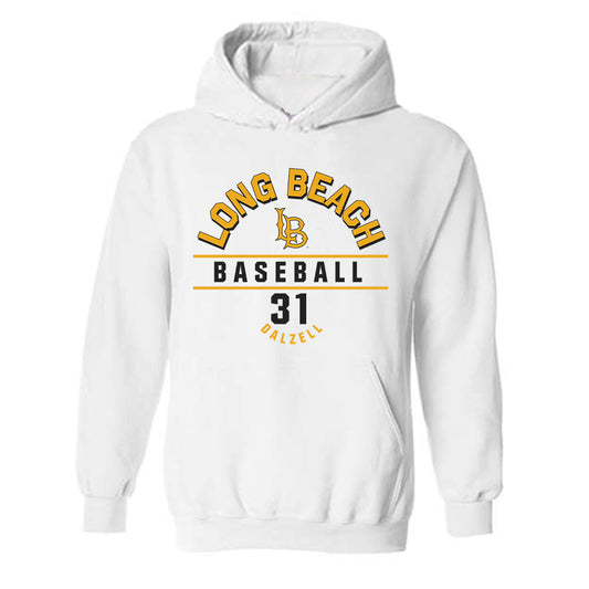 LBSU - NCAA Baseball : Tristan Dalzell - Classic Fashion Shersey Hooded Sweatshirt-0