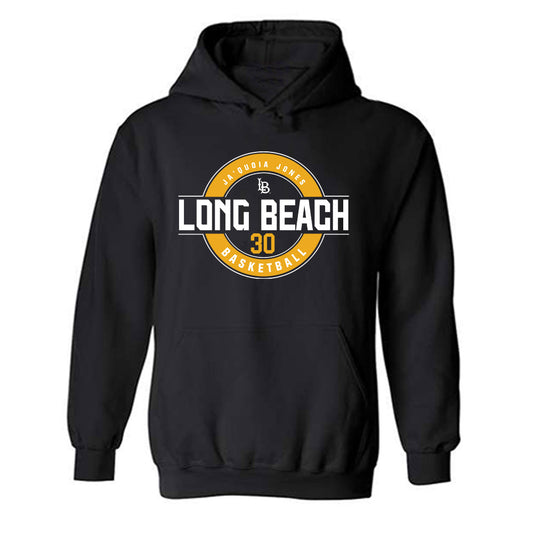 LBSU - NCAA Men's Basketball : Ja'Quoia Jones - Classic Fashion Shersey Hooded Sweatshirt