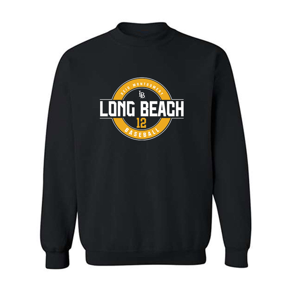LBSU - NCAA Baseball : Reid Montgomery - Classic Fashion Shersey Crewneck Sweatshirt-0