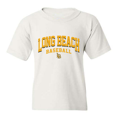 LBSU - NCAA Baseball : Damon Valdez - Classic Shersey Youth T-Shirt-0