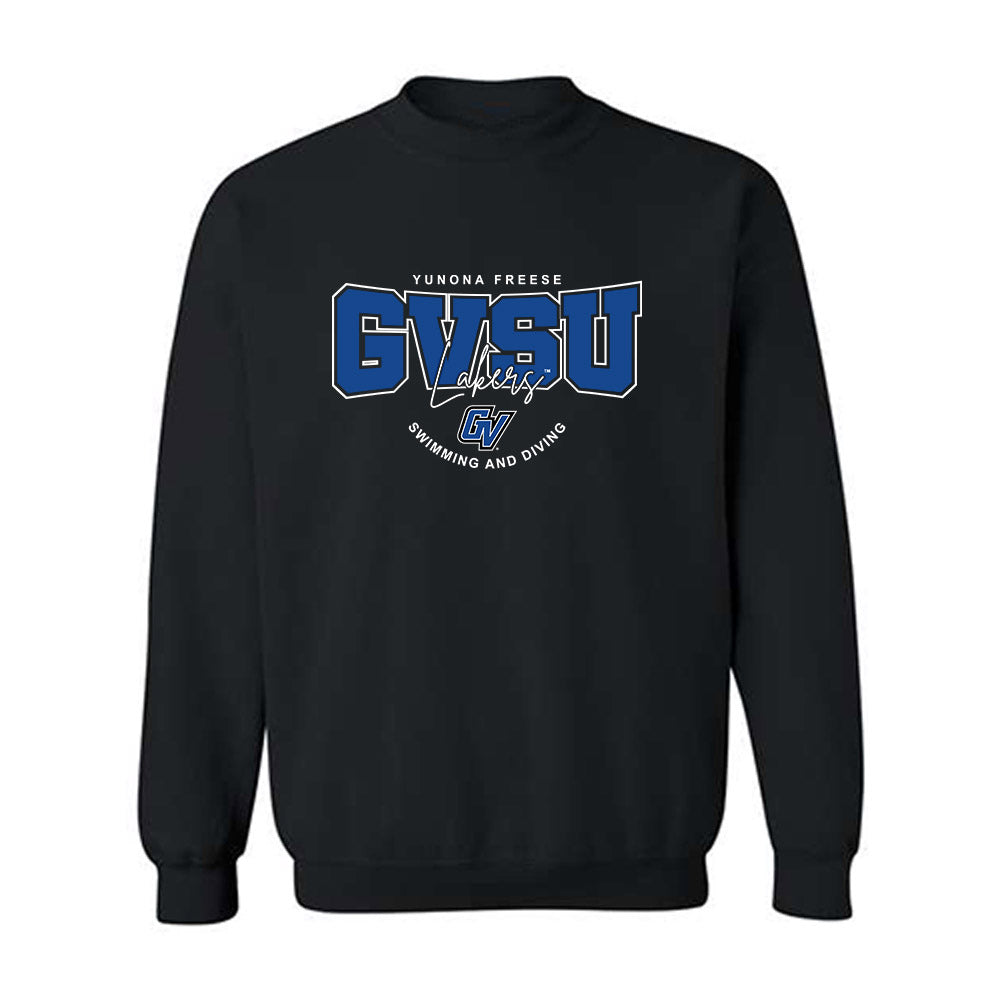 Grand Valley - NCAA Women's Swimming & Diving : Yunona Freese - Classic Fashion Shersey Crewneck Sweatshirt-0