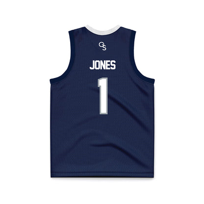 Georgia Southern - NCAA Women's Basketball : Tamiria Jones - Blue Basketball Jersey-1