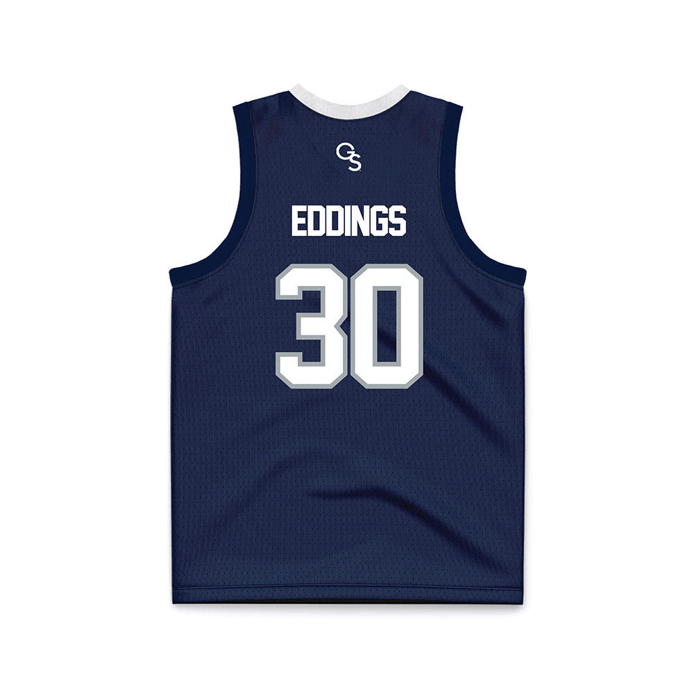 Georgia Southern - NCAA Women's Basketball : McKenna Eddings - Blue Basketball Jersey-1