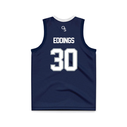 Georgia Southern - NCAA Women's Basketball : McKenna Eddings - Blue Basketball Jersey-1