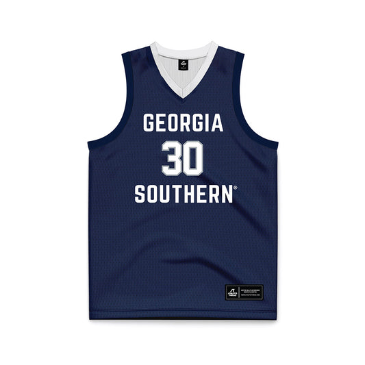 Georgia Southern - NCAA Women's Basketball : McKenna Eddings - Blue Basketball Jersey-0