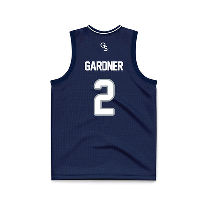 Georgia Southern - NCAA Men's Basketball : Dallas Gardner - Navy Basketball Jersey-1