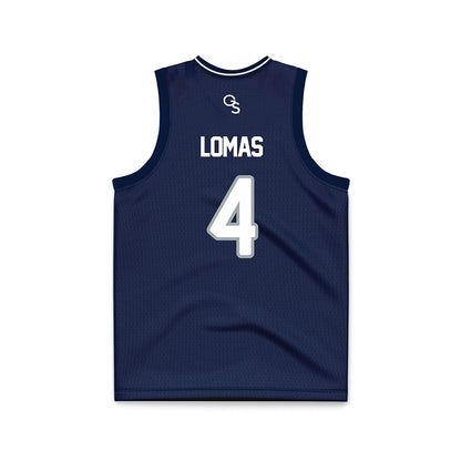Georgia Southern - NCAA Men's Basketball : Cade Lomas - Navy Basketball Jersey-1