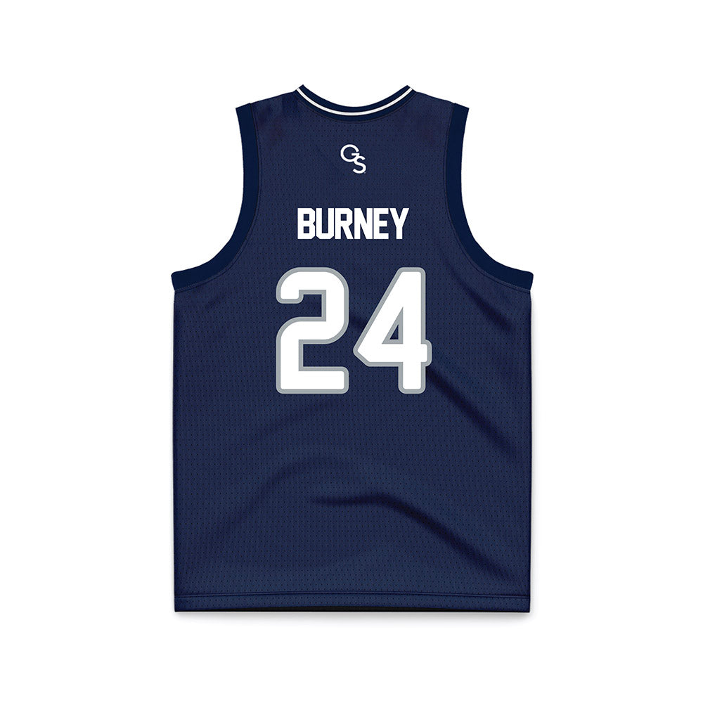 Georgia Southern - NCAA Men's Basketball : Andres Burney - Navy Basketball Jersey-1