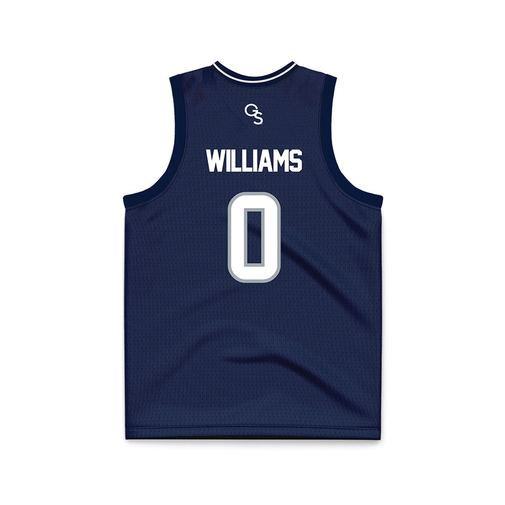 Georgia Southern - NCAA Men's Basketball : Jayden Williams - Navy Basketball Jersey-1