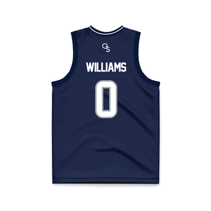 Georgia Southern - NCAA Men's Basketball : Jayden Williams - Navy Basketball Jersey-1