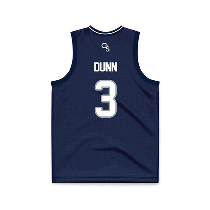 Georgia Southern - NCAA Men's Basketball : Khayri Dunn - Navy Basketball Jersey-1