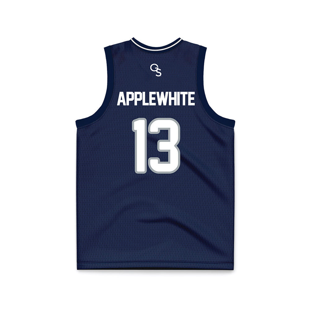 Georgia Southern - NCAA Men's Basketball : Alden Applewhite - Navy Basketball Jersey-1