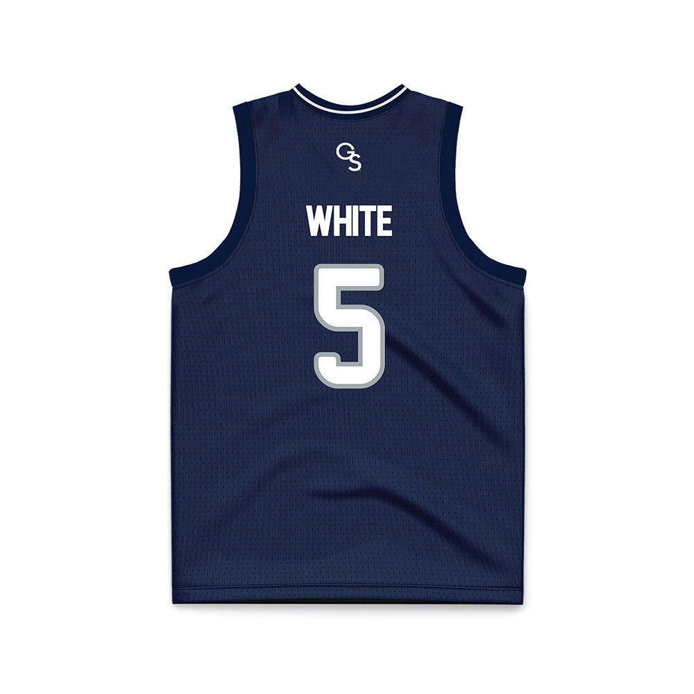 Georgia Southern - NCAA Men's Basketball : Nakavieon White - Navy Basketball Jersey-1