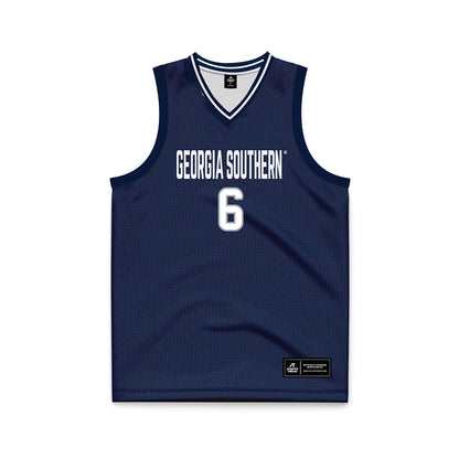 Georgia Southern - NCAA Men's Basketball : Amare Neal - Navy Basketball Jersey-0