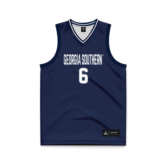 Georgia Southern - NCAA Men's Basketball : Amare Neal - Navy Basketball Jersey-0