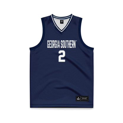 Georgia Southern - NCAA Men's Basketball : Dallas Gardner - Navy Basketball Jersey-0