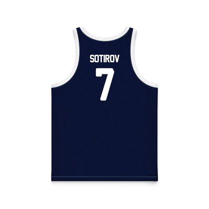 Georgia Southern - NCAA Men's Basketball : Tsvet Sotirov - Blue Basketball Jersey-1