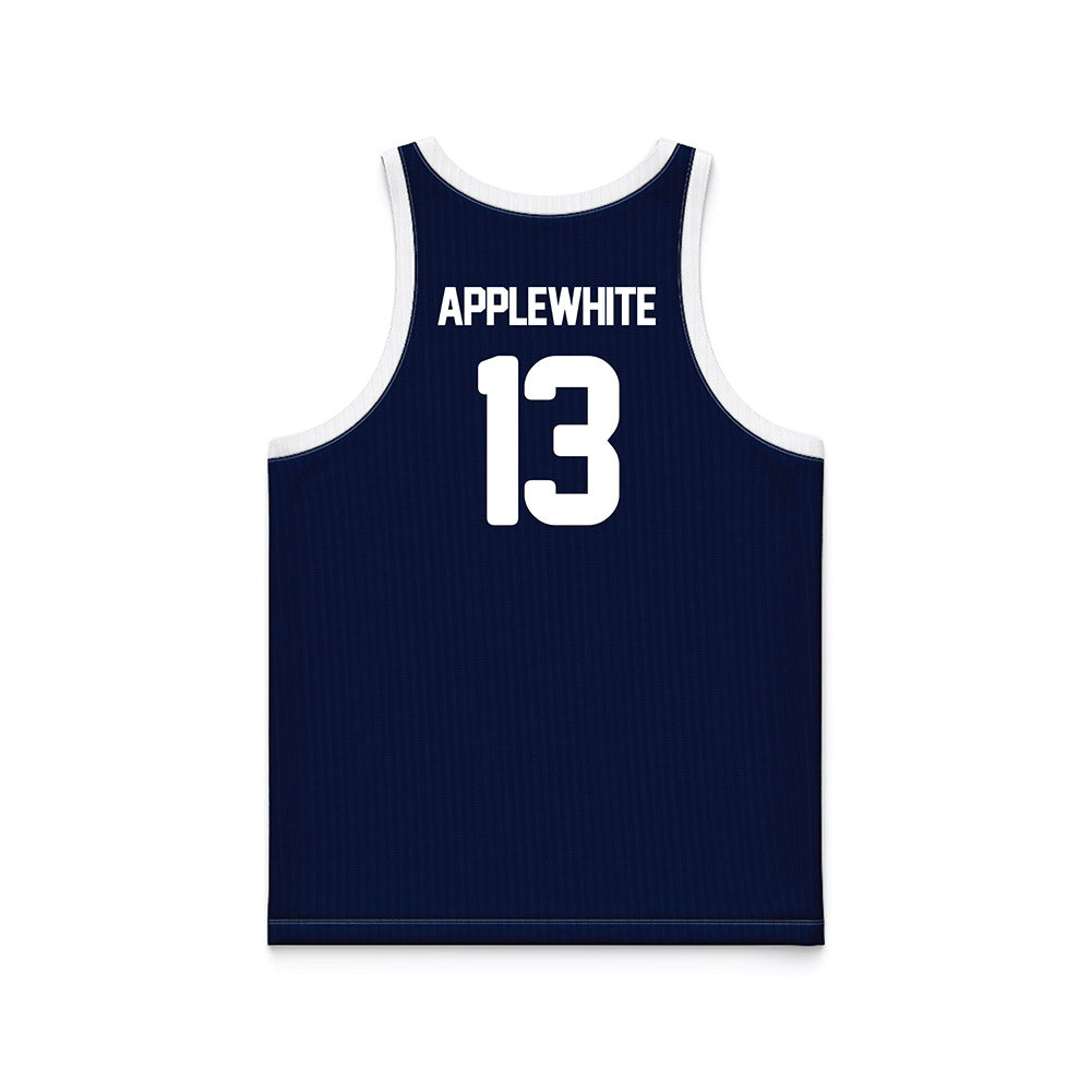 Georgia Southern - NCAA Men's Basketball : Alden Applewhite - Blue Basketball Jersey-1