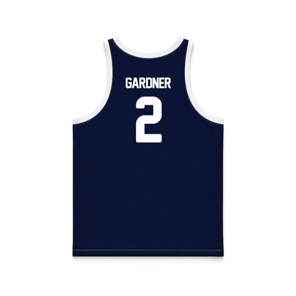 Georgia Southern - NCAA Men's Basketball : Dallas Gardner - Blue Basketball Jersey-1