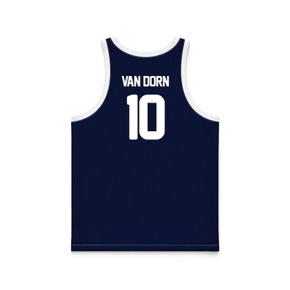 Georgia Southern - NCAA Men's Basketball : Sean Van Dorn - Blue Basketball Jersey-1