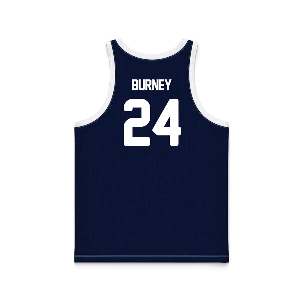 Georgia Southern - NCAA Men's Basketball : Andres Burney - Blue Basketball Jersey-1