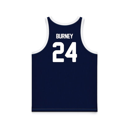 Georgia Southern - NCAA Men's Basketball : Andres Burney - Blue Basketball Jersey-1