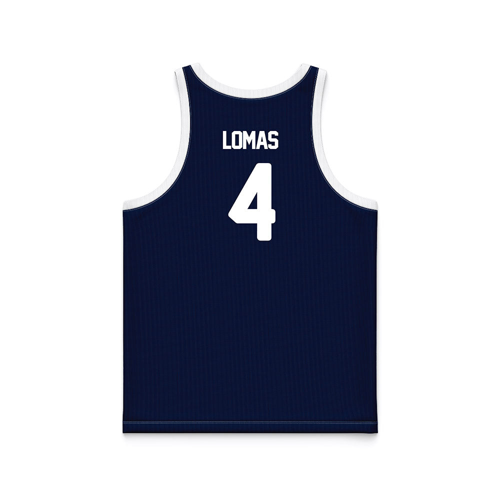 Georgia Southern - NCAA Men's Basketball : Cade Lomas - Blue Basketball Jersey-1