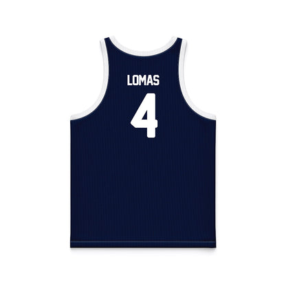 Georgia Southern - NCAA Men's Basketball : Cade Lomas - Blue Basketball Jersey-1
