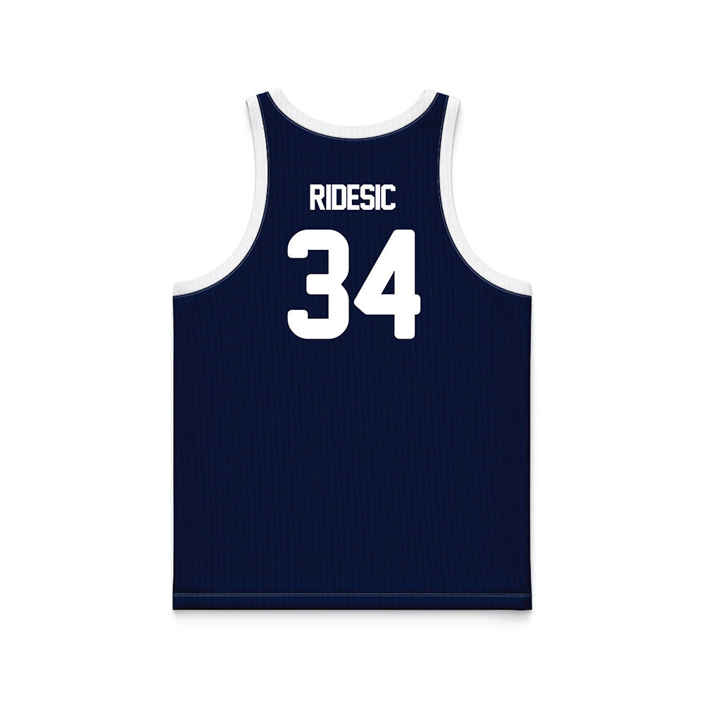 Georgia Southern - NCAA Men's Basketball : Pavle Ridesic - Blue Basketball Jersey-1