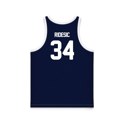 Georgia Southern - NCAA Men's Basketball : Pavle Ridesic - Blue Basketball Jersey-1