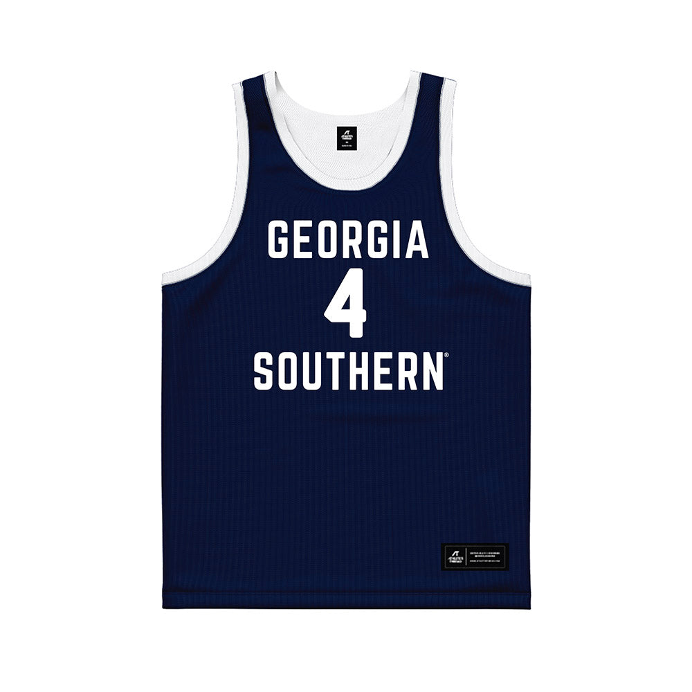 Georgia Southern - NCAA Men's Basketball : Cade Lomas - Blue Basketball Jersey-0