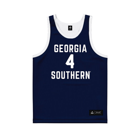 Georgia Southern - NCAA Men's Basketball : Cade Lomas - Blue Basketball Jersey-0