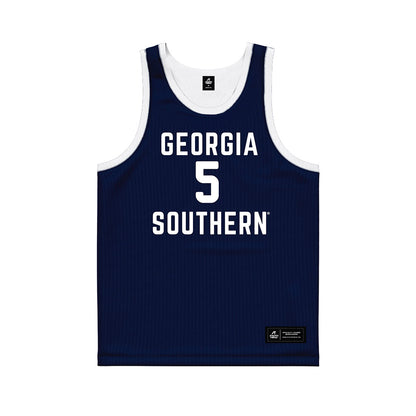 Georgia Southern - NCAA Men's Basketball : Nakavieon White - Blue Basketball Jersey-0